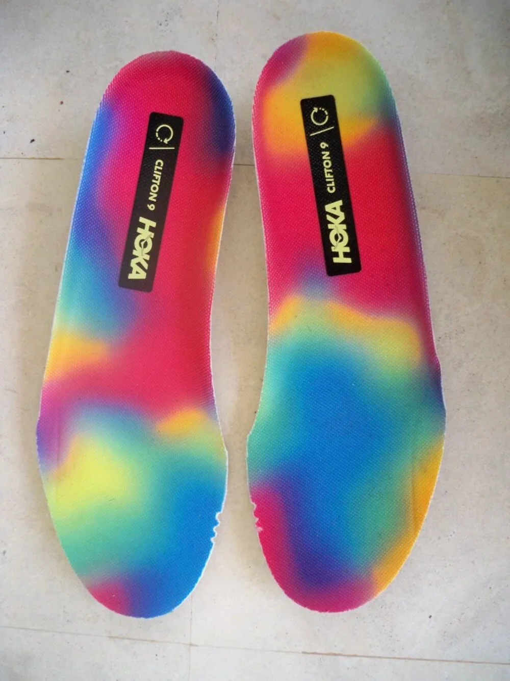 HOKA HOKAS WOMENS SIZE 8B LIKE NEW RAINBOW BLACK - Picture 12 of 13
